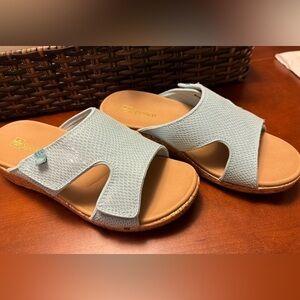 Brand New Spenco 10D (wide) orthopedic short wedge sandals